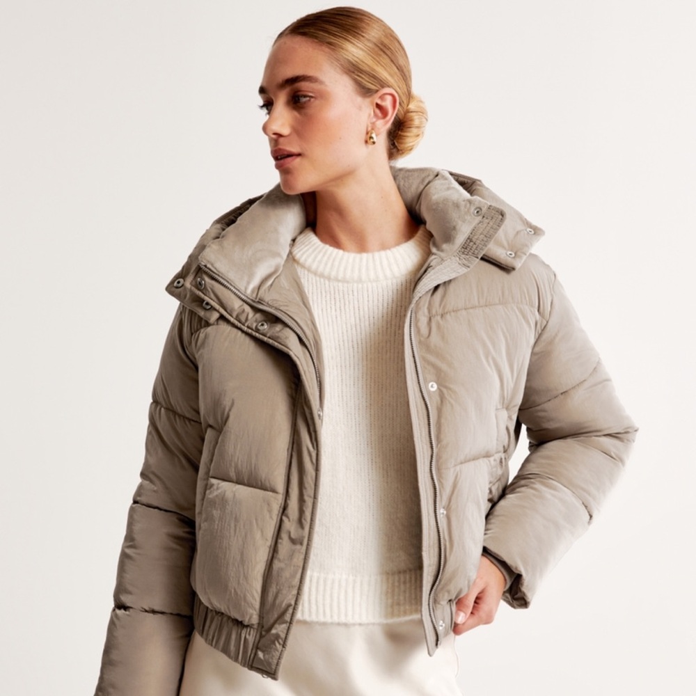 Mini Ultra Puffer (Beige) - Size L